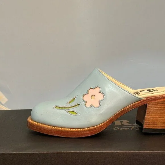 Sendra Vintage Toledo Clog in Sky Blue - Picture 3 of 4